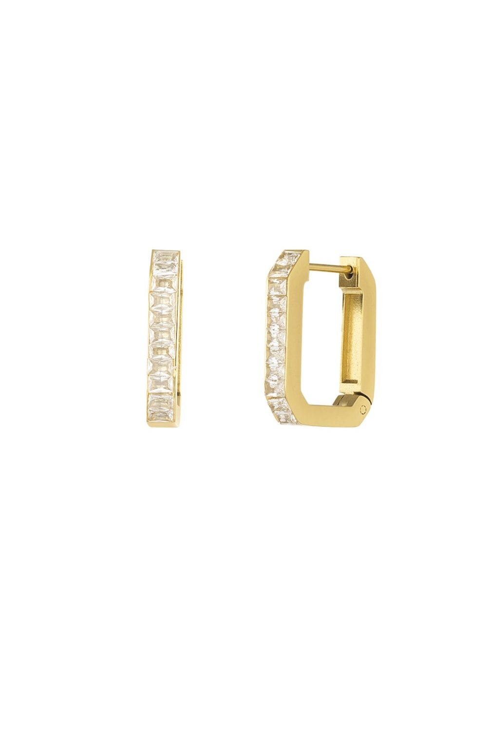 PENDIENTES GEM RECTANGULAR